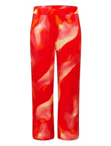 Vero Moda Curve Bikses 'Jade' smilškrāsas / vecrozā / spilgti sarkans