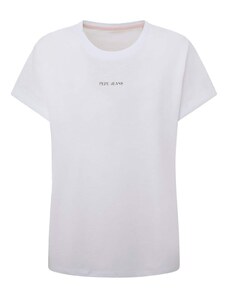 Pepe Jeans T-Krekls 'KEYRA' rožkrāsas / melns / balts