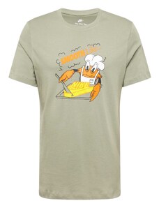 Nike Sportswear T-Krekls dzeltens / pelēks / tumši oranžs / balts