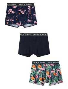 Jack & Jones Junior Apakšbikses tumši zils / oranžs / rožkrāsas / balts