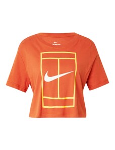 NIKE Sporta krekls 'HERITAGE' dzeltens / oranžs / gandrīz balts
