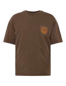 JACK & JONES T-Krekls 'VENOM' šokolādes krāsas / pelēks / oranžs