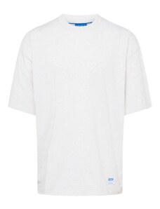 HUGO T-Krekls 'Nambers' gaiši pelēks