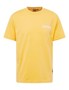NAPAPIJRI T-Krekls 'FABER' dzeltens / zaļš / balts
