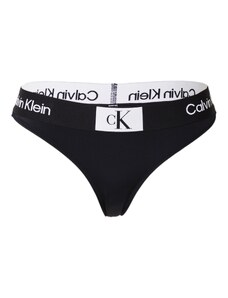 Calvin Klein Swimwear Bikini apakšdaļa melns / balts