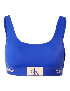 Calvin Klein Swimwear Bikini augšdaļa krēmkrāsas / karaliski zils