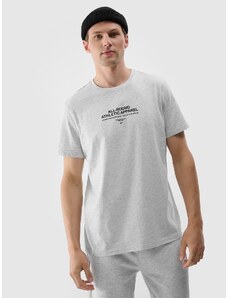 4F Vīriešu t-krekls ar apdruku - pelēks