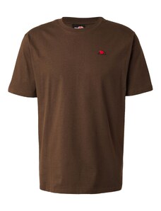 ELLESSE T-Krekls 'Taipa' tumši brūns / oranžs / sarkans / gandrīz balts