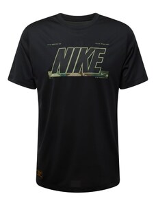 NIKE Sporta krekls brūns / zaļš / melns / balts