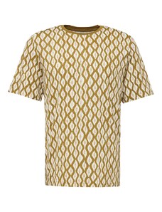 JACK & JONES T-Krekls 'LINCOLN' olīvzaļš / balts