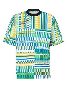 PUMA Sportiska stila krekls zils / dzeltens / zaļš / balts