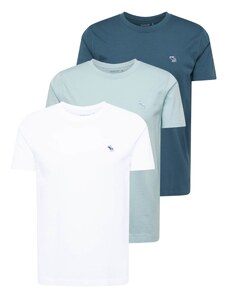 Abercrombie & Fitch T-Krekls ciāna zils / pasteļzils / tumši zils / balts