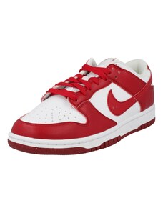 Nike Sportswear Zemie brīvā laika apavi 'DUNK LOW NEXT NATURE' sarkans / balts