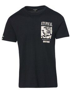 KOROSHI T-Krekls melns / vilnbalts