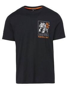 KOROSHI T-Krekls oranžs / melns / balts