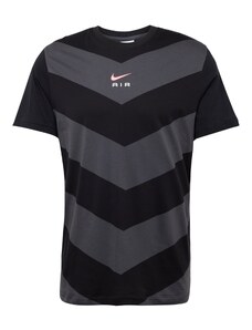Nike Sportswear T-Krekls 'AIR' pelēks / persiku / melns / balts