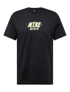 Nike Sportswear T-Krekls pasteļdzeltens / gaiši pelēks / melns