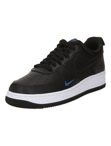 Nike Sportswear Zemie brīvā laika apavi 'Air Force 1 '07'' genciāna / melns