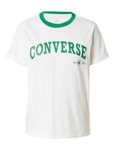 CONVERSE T-Krekls 'Retro Ringer' tumši zaļš / balts