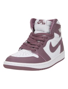 Jordan Augstie brīvā laika apavi 'Air Jordan 1 High' purpura / balts