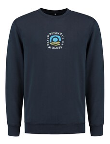 Shiwi Sportisks džemperis 'Beyond The Blues' tumši zils / jūraszils / olīvzaļš / balts