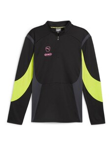 PUMA Sporta krekls 'King Pro' neona dzeltens / pelēks / melns