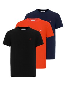 Moxx Paris T-Krekls tumši zils / sarkans / melns / balts
