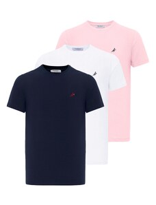 Moxx Paris T-Krekls gaiši rozā / melns / balts