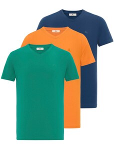 Daniel Hills T-Krekls zils / zaļš / oranžs