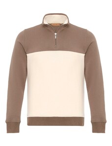 Cool Hill Sportisks džemperis krēmkrāsas / brūns