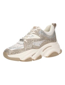 STEVE MADDEN Zemie brīvā laika apavi 'Privy' zelts / sudrabs / balts