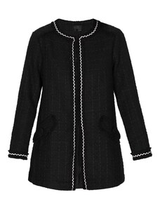 DreiMaster Klassik Starpsezonu jaka 'Classic Look' melns / balts