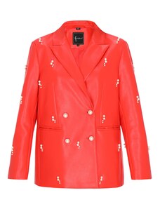 faina Žakete spilgti sarkans / pērļbalts