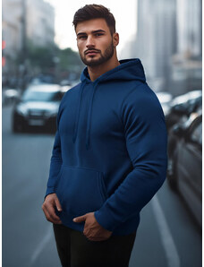 Vīriešu džemperis ar kapuci indigo OZONEE JS/2009/66Z