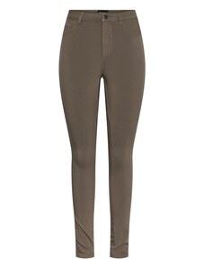 PIECES Džinsi šokolādes krāsas