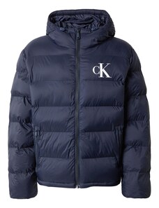 Calvin Klein Jeans Ziemas jaka tumši zils / balts
