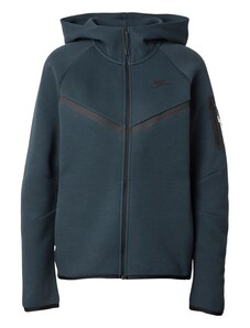 Nike Sportswear Sportiska jaka 'TECH FLEECE 2' tumši zaļa / melns