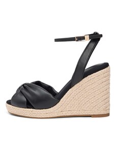 TOMMY HILFIGER Siksniņsandales melns