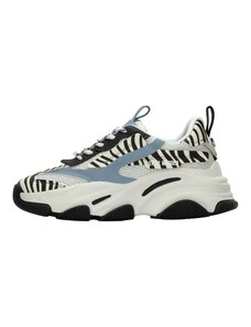 STEVE MADDEN Zemie brīvā laika apavi 'Possession' safīra / melns / balts
