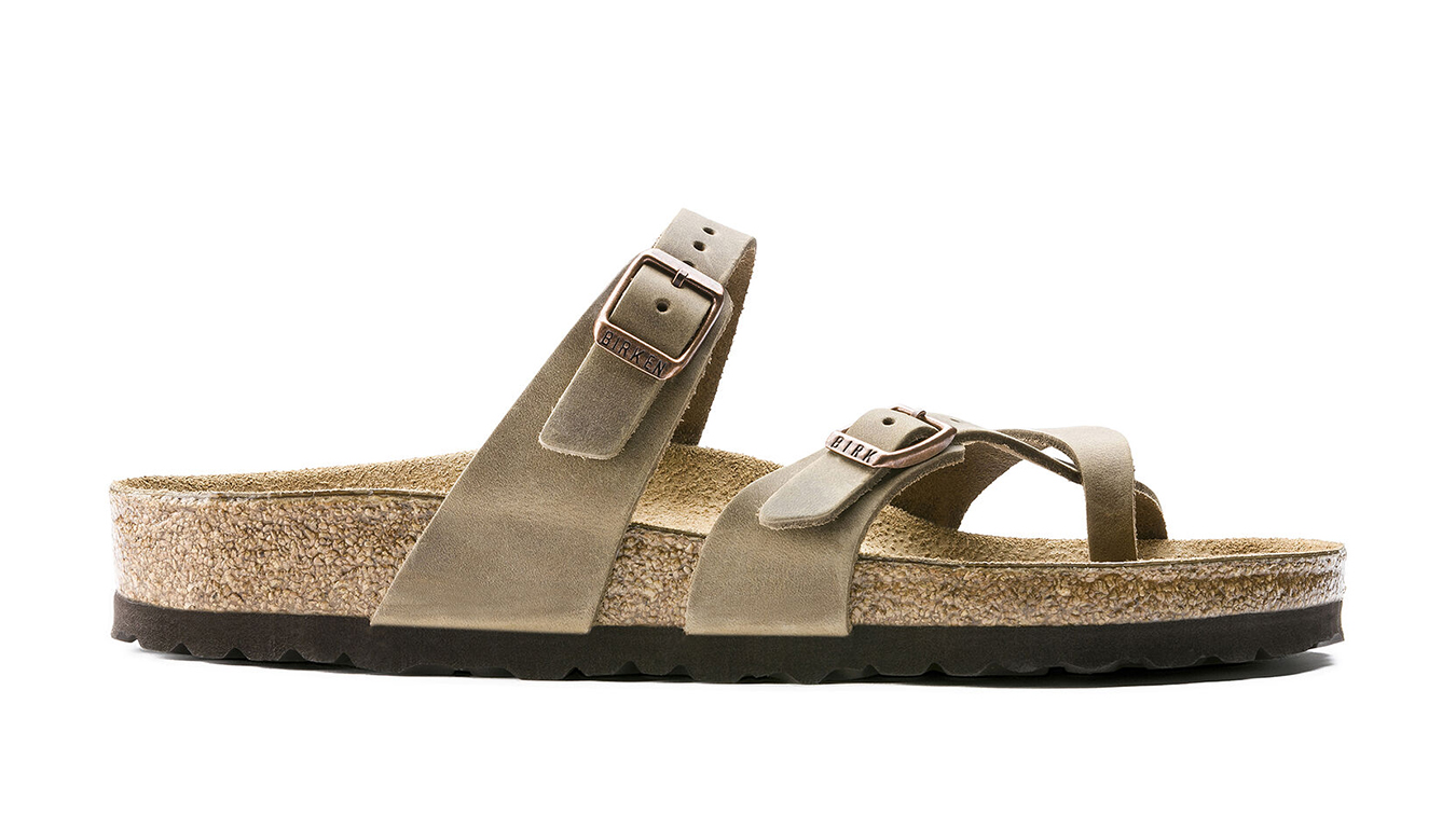 Birkenstock Mayari FL Tabacco Brown Regular Fit Unisex - Sandales Birkenstock - Pelēks - 1011433-8