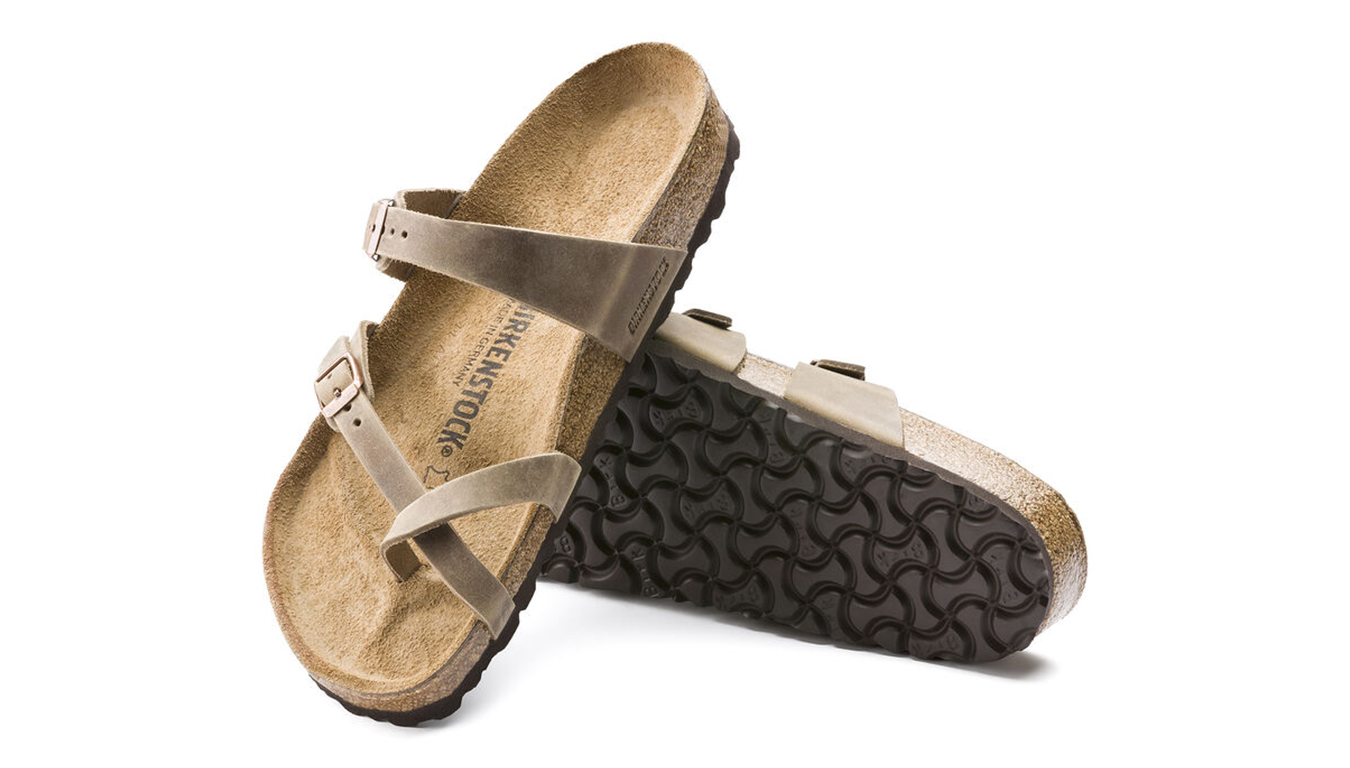 Birkenstock Mayari FL Tabacco Brown Regular Fit Unisex - Sandales Birkenstock - Pelēks - 1011433-8