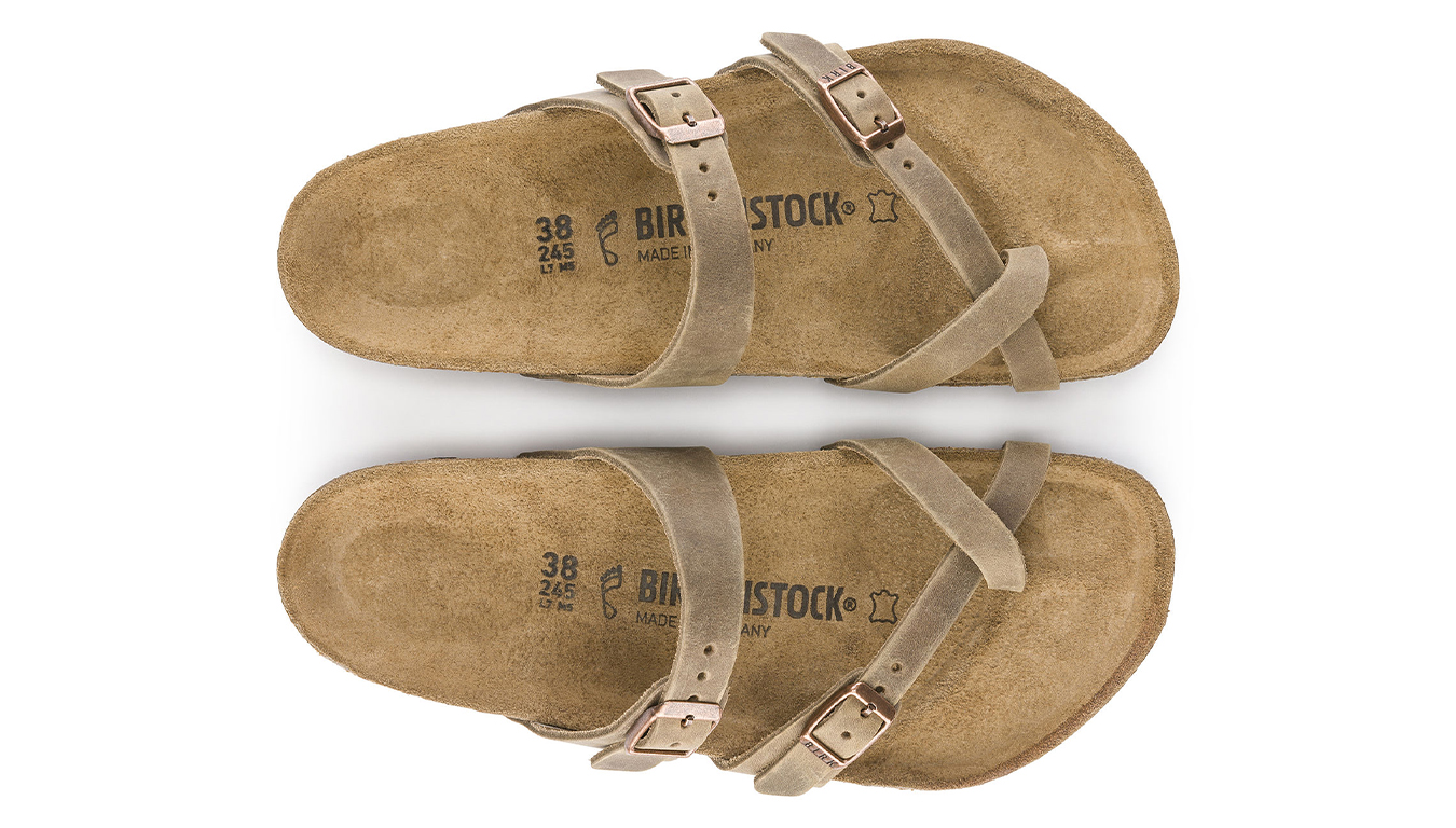 Birkenstock Mayari FL Tabacco Brown Regular Fit Unisex - Sandales Birkenstock - Pelēks - 1011433-8