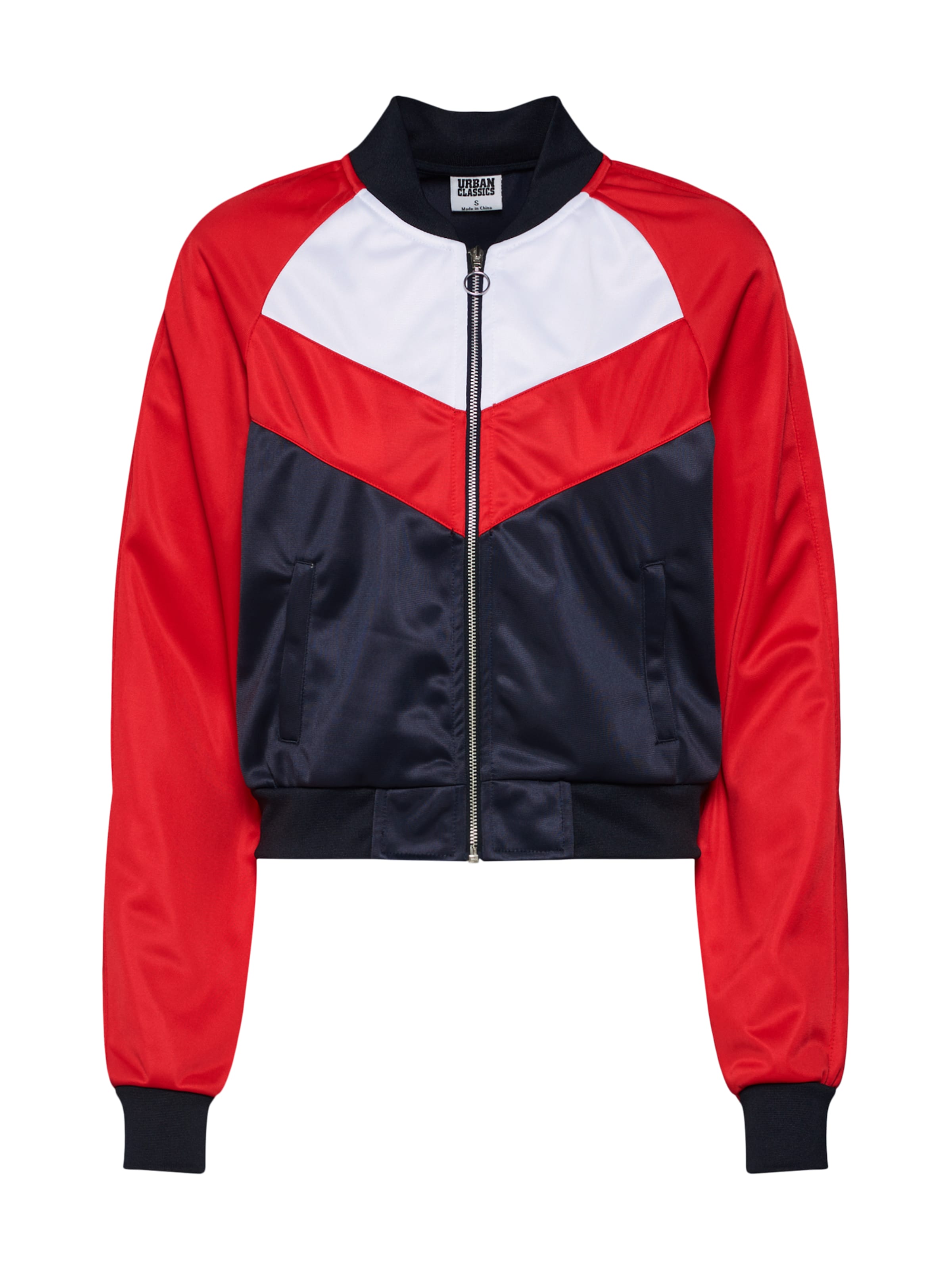 Urban Classics Starpsezonu jaka tumši zils / ugunssarkans / balts