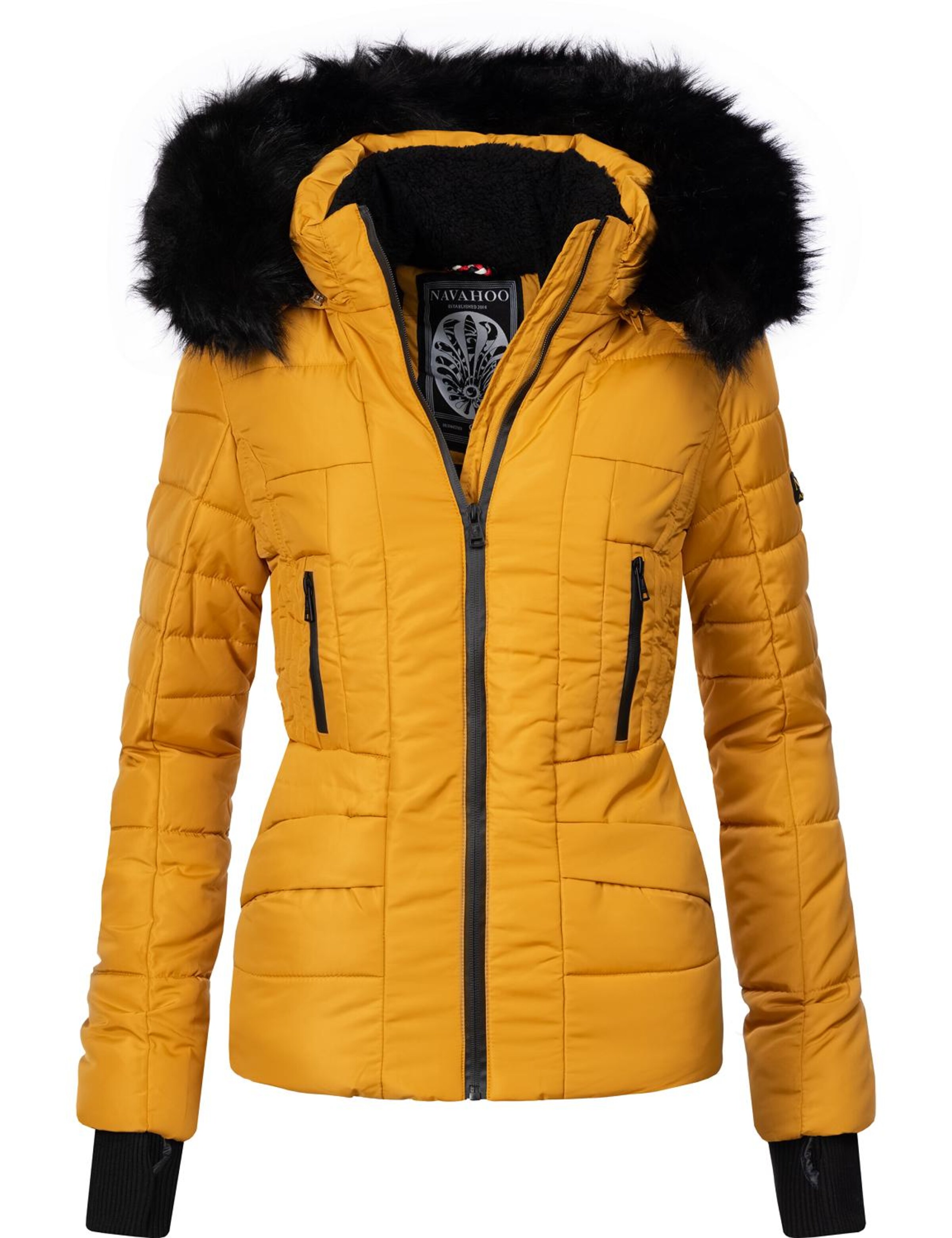 NAVAHOO Ziemas jaka 'Adele' safrāna / melns