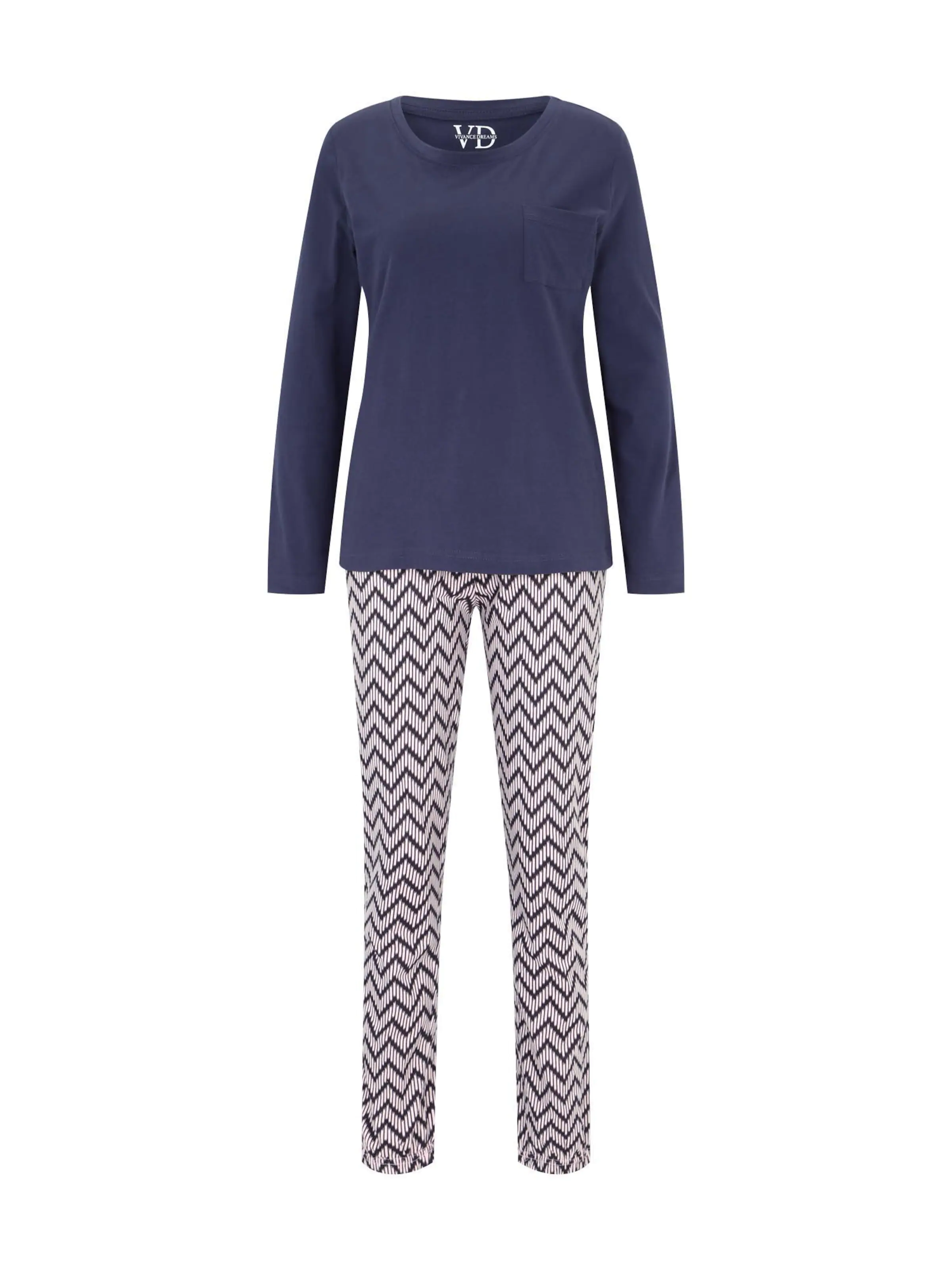 VIVANCE Pidžama 'Dreams' tumši zils