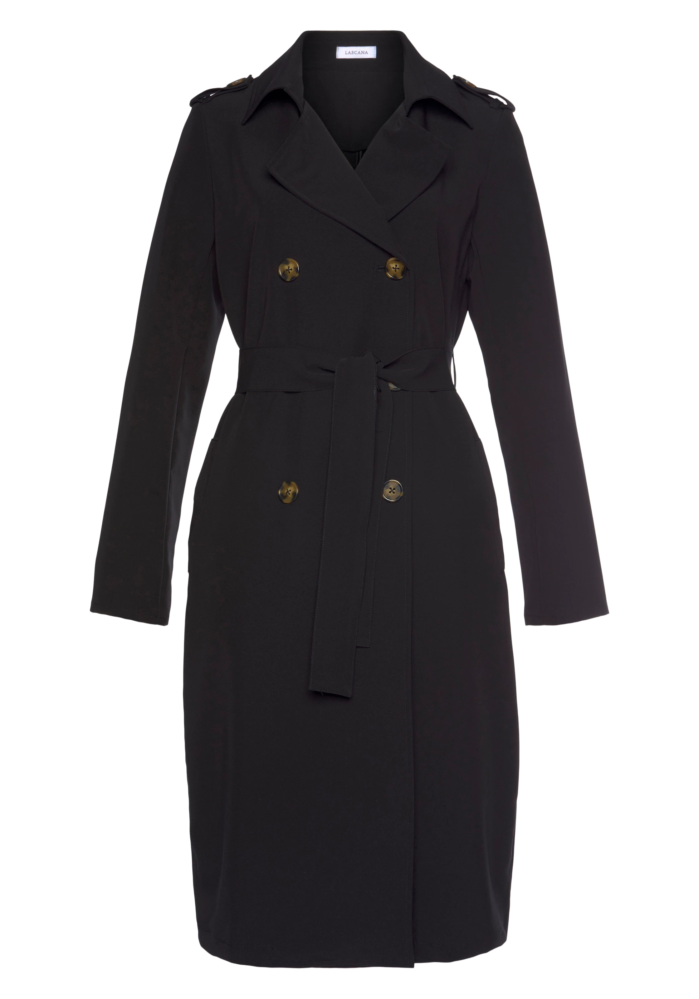 LASCANA Starpsezonu mētelis melns