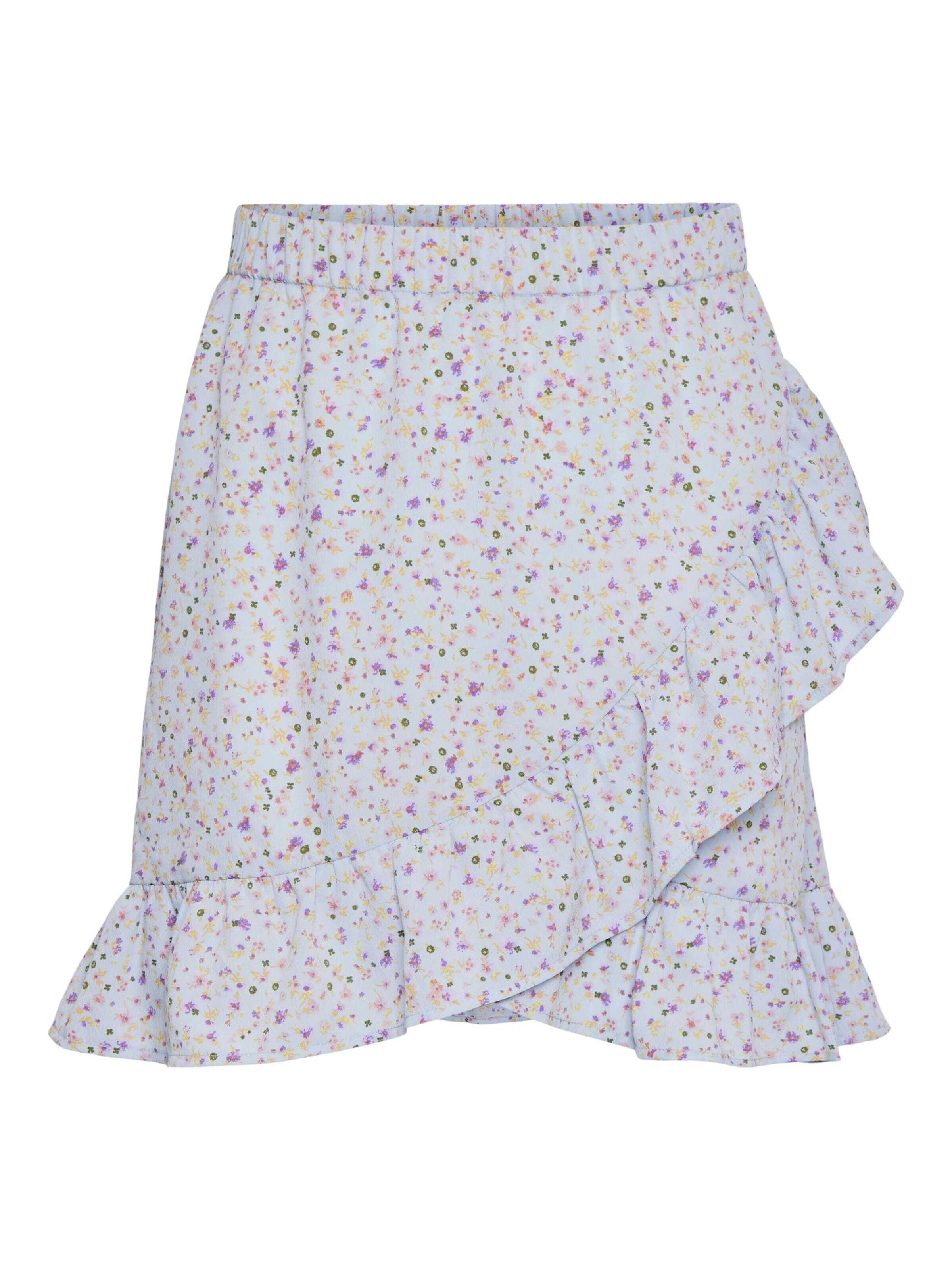 PIECES Svārki 'LULU' debeszils / jauktu krāsu