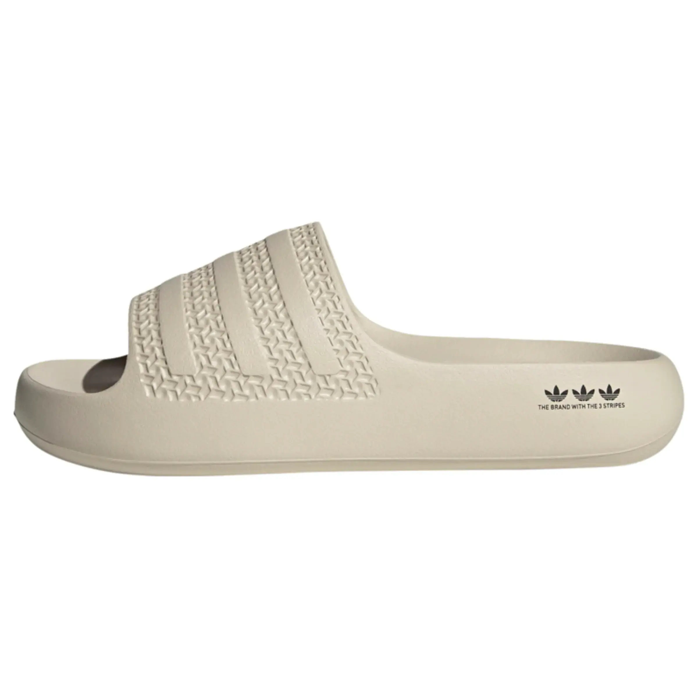 ADIDAS ORIGINALS Ādas čības 'Adilette Ayoon' bēšs / melns