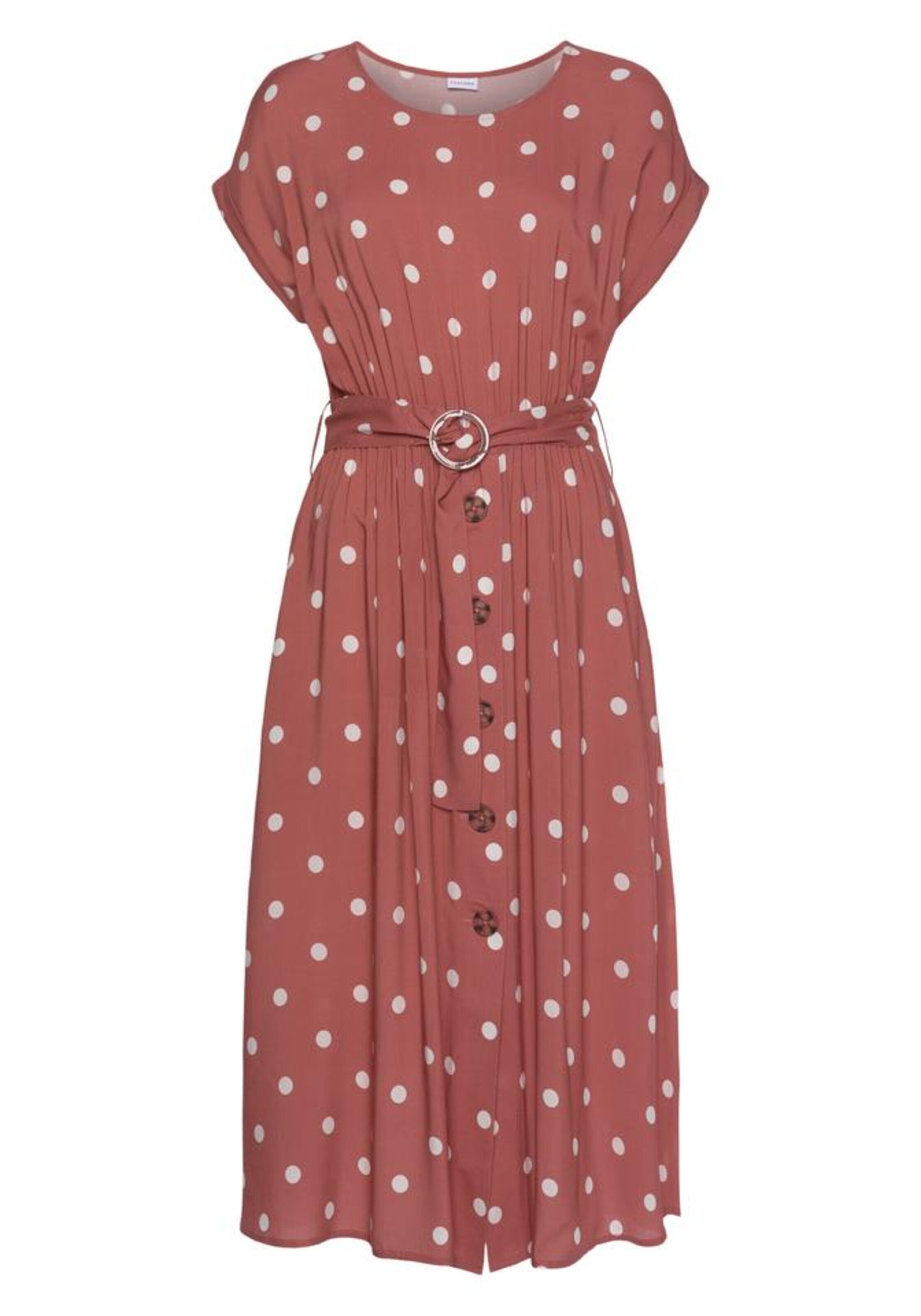 LASCANA Kleita sarkans / balts