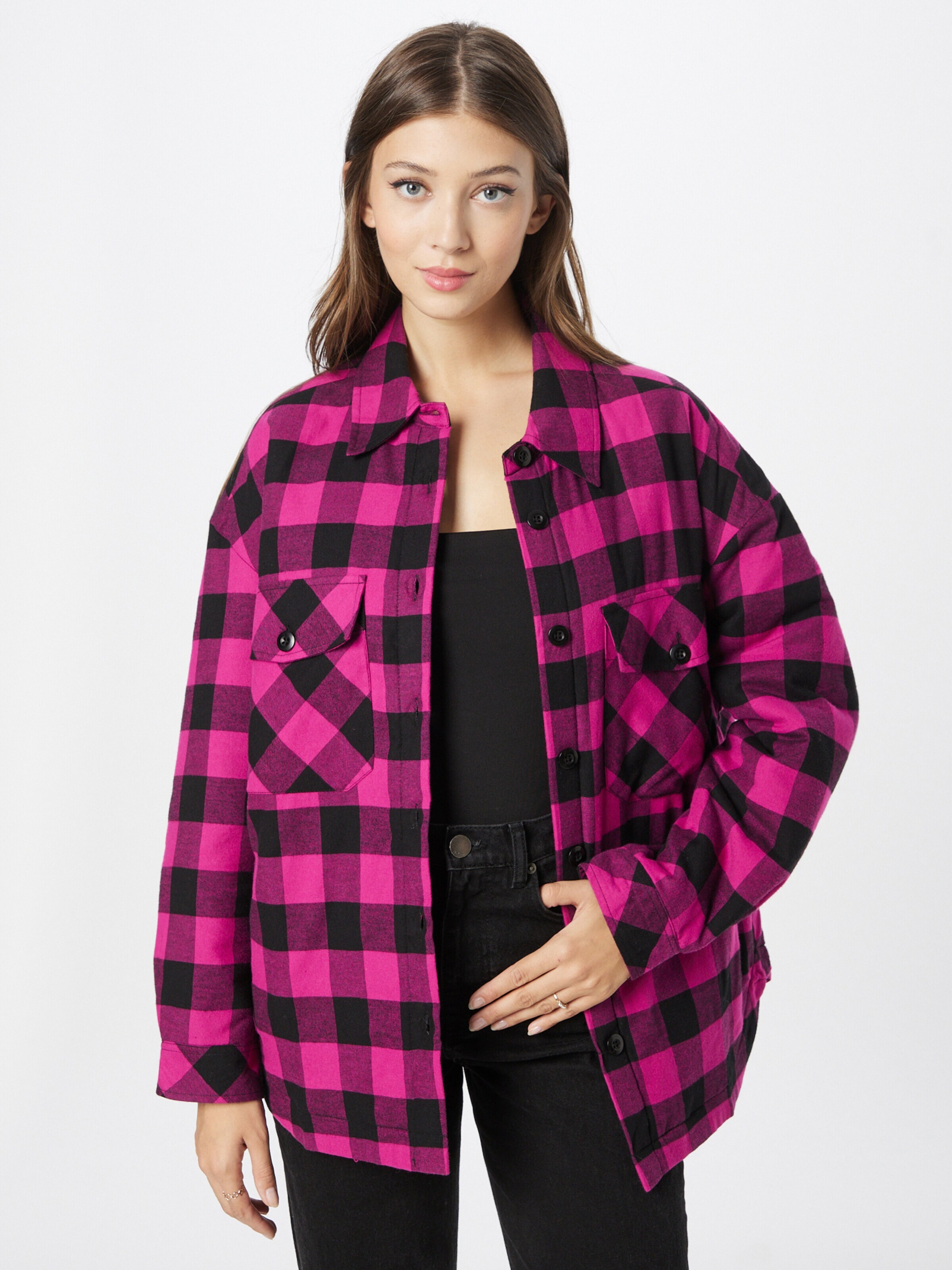 Urban Classics Starpsezonu jaka sarkanviolets / melns